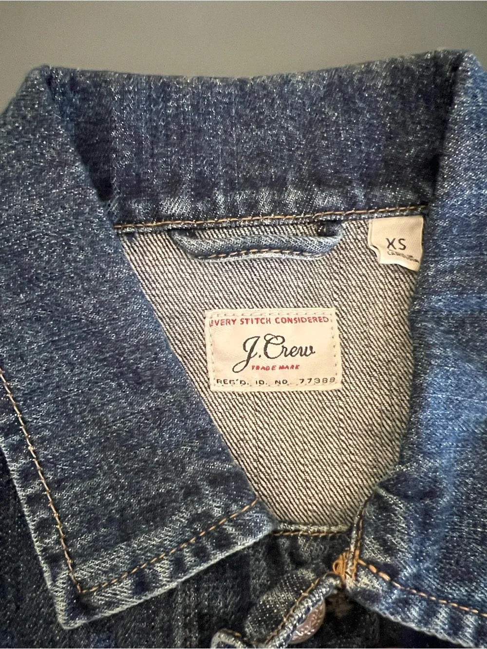 J. Crew Men's Dark Blue Denim Jacket